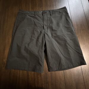 Travis Mathew Golf Chino Shorts Mens 38 Black High Rise Zip Fly